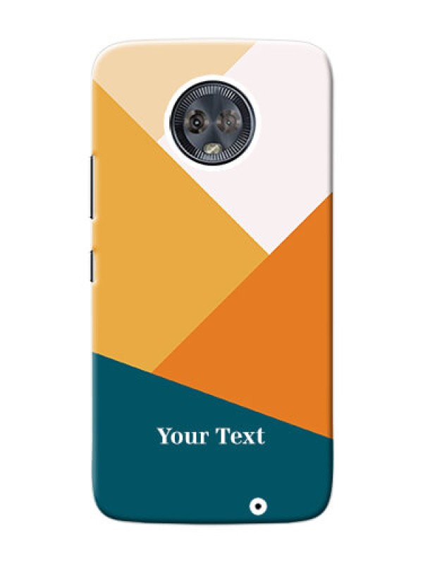 Custom Moto G6 Plus Custom Phone Cases: Stacked Multi-colour Design