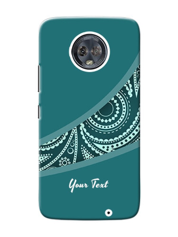 Custom Moto G6 Plus Custom Phone Covers: semi visible floral Design