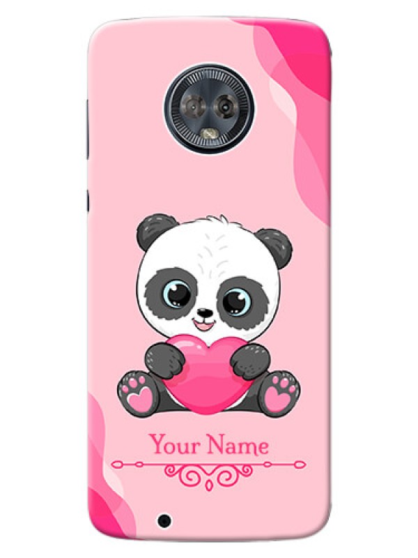 Custom Moto G6 Mobile Back Covers: Cute Panda Design