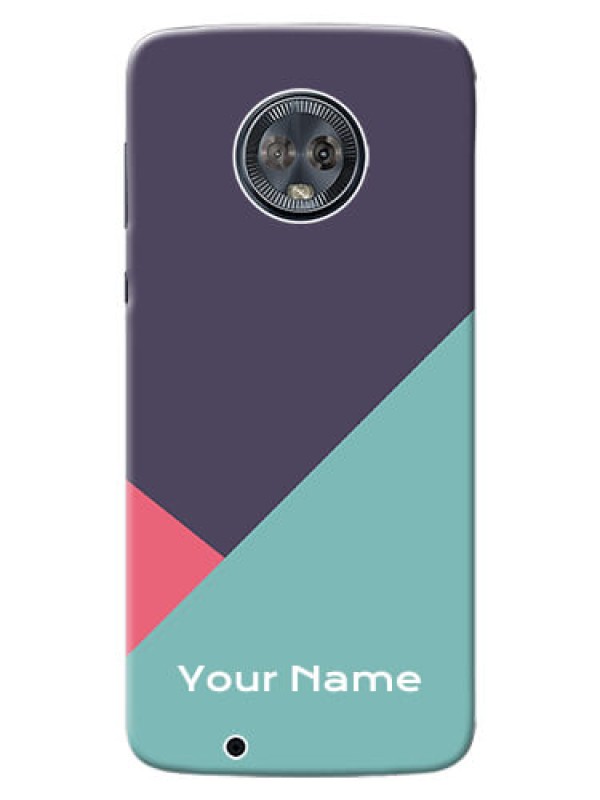 Custom Moto G6 Custom Phone Cases: Tri Color abstract Design