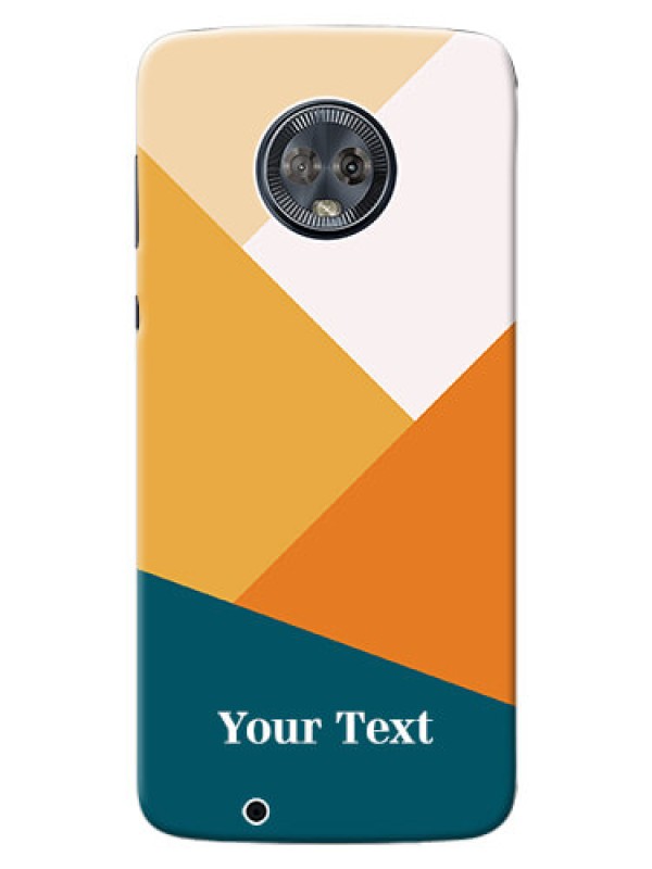 Custom Moto G6 Custom Phone Cases: Stacked Multi-colour Design