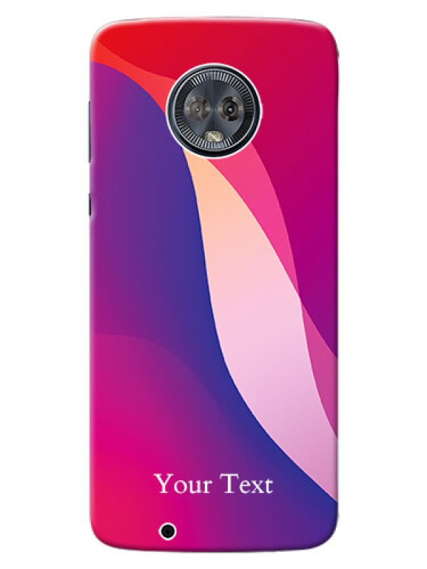 Custom Moto G6 Mobile Back Covers: Digital abstract Overlap Design