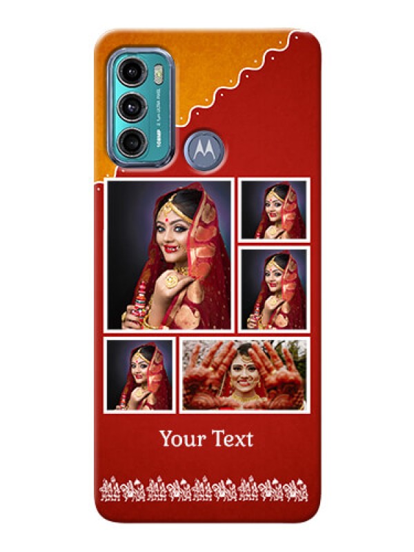 Custom Moto G60 customized phone cases: Wedding Pic Upload Design