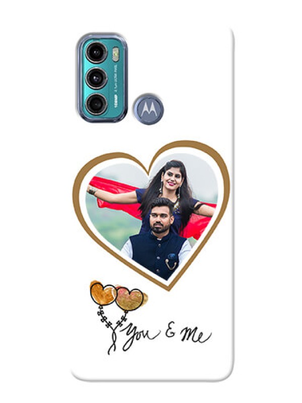 Custom Moto G60 customized phone cases: You & Me Design