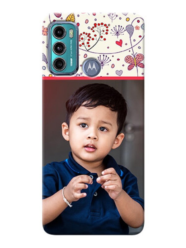 Custom Moto G60 phone back covers: Premium Floral Design