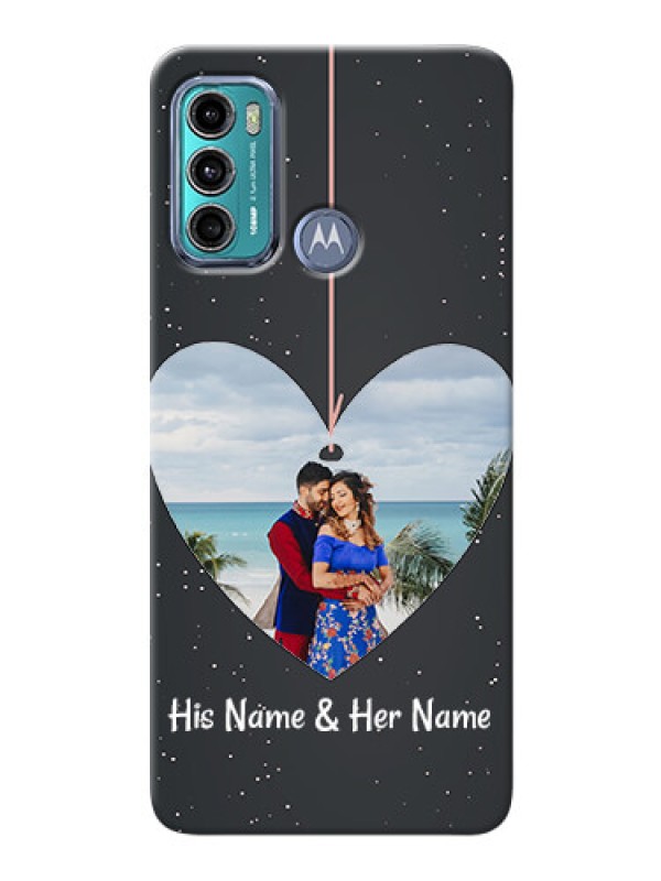 Custom Moto G60 custom phone cases: Hanging Heart Design