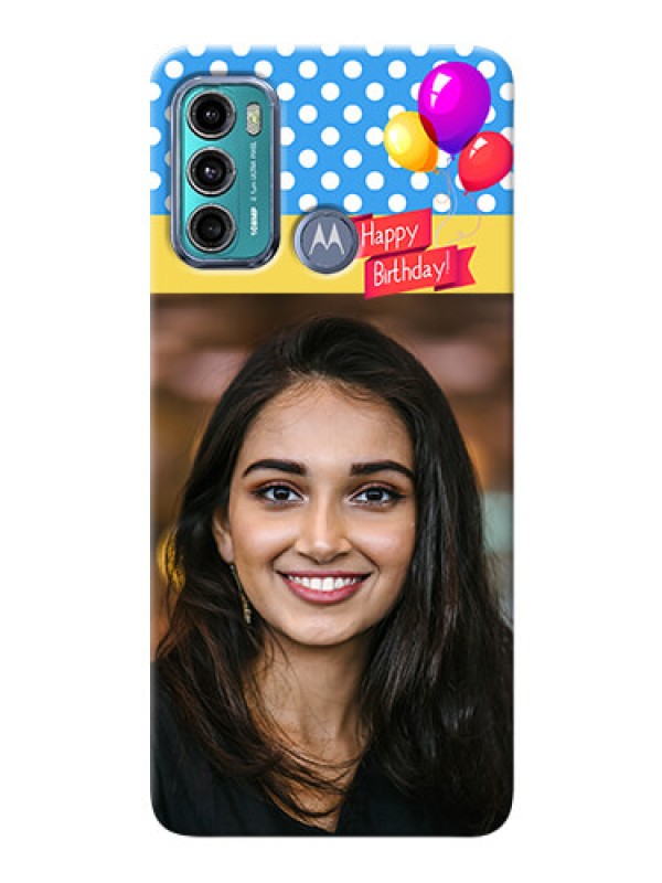 Custom Moto G60 custom mobile back covers: Happy Birthday Design