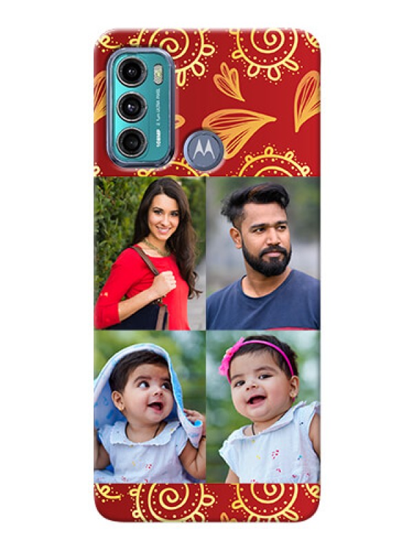 Custom Moto G60 Mobile Phone Cases: 4 Image Traditional Design
