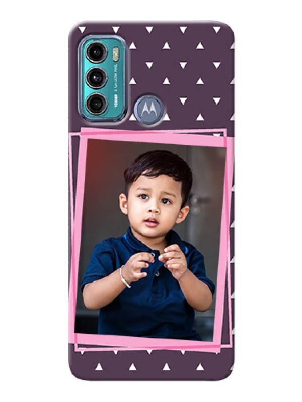 Custom Moto G60 Phone Cases: Triangle Pattern Dotted Design