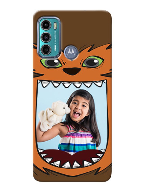 Custom Moto G60 Phone Covers: Owl Monster Back Case Design