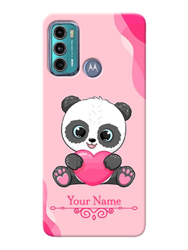 Custom Moto G60 Mobile Back Covers: Cute Panda Design