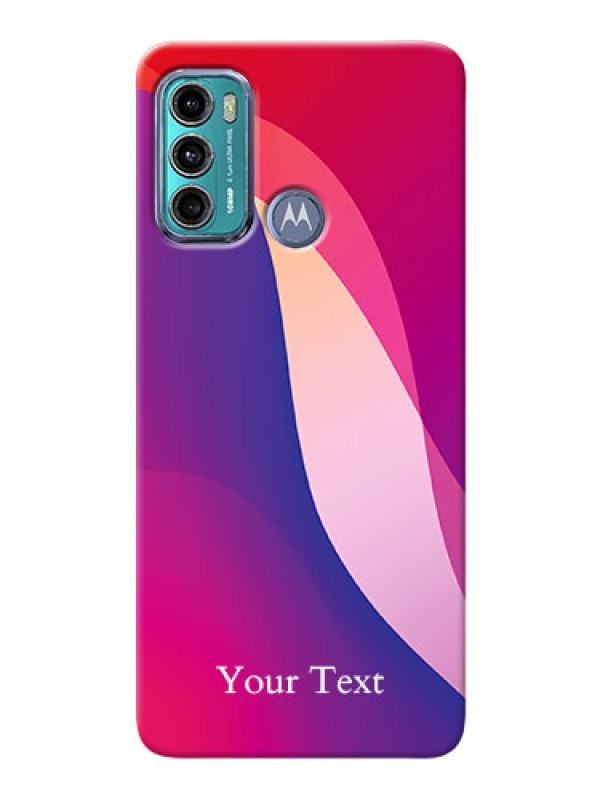 Custom Moto G60 Mobile Back Covers: Digital abstract Overlap Design