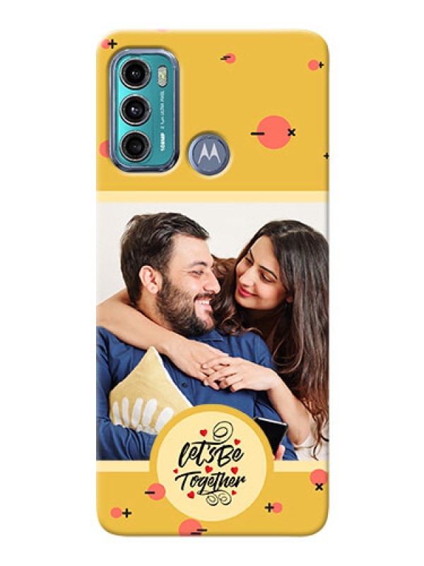 Custom Moto G60 Back Covers: Lets be Together Design