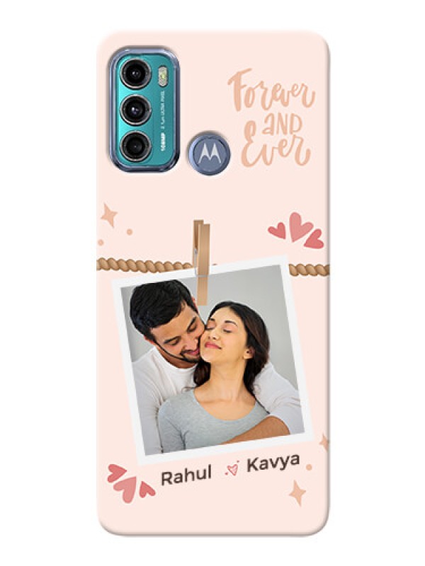 Custom Moto G60 Phone Back Covers: Forever and ever love Design