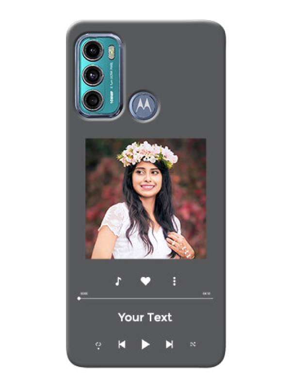 Custom Moto G60 Custom Mobile Case with Play The Music Design