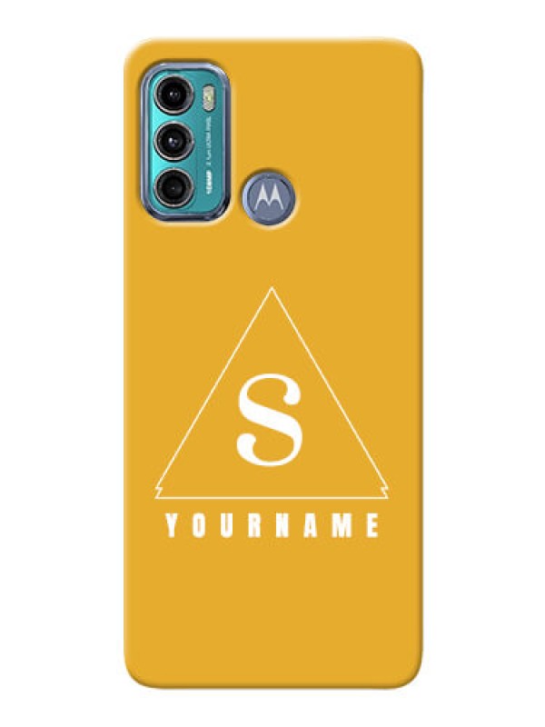Custom Moto G60 Custom Mobile Case with simple triangle Design