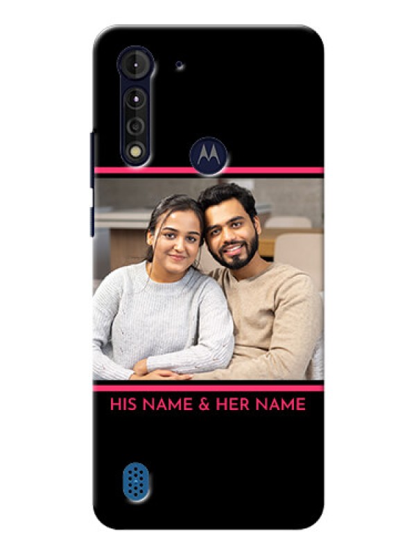 Custom Moto G8 Power Lite Mobile Covers With Add Text Design