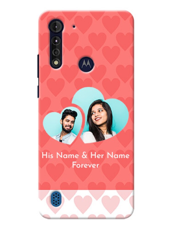 Custom Moto G8 Power Lite personalized phone covers: Couple Pic Upload Design