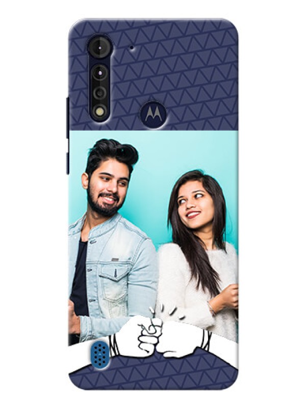 Custom Moto G8 Power Lite Mobile Covers Online with Best Friends Design  