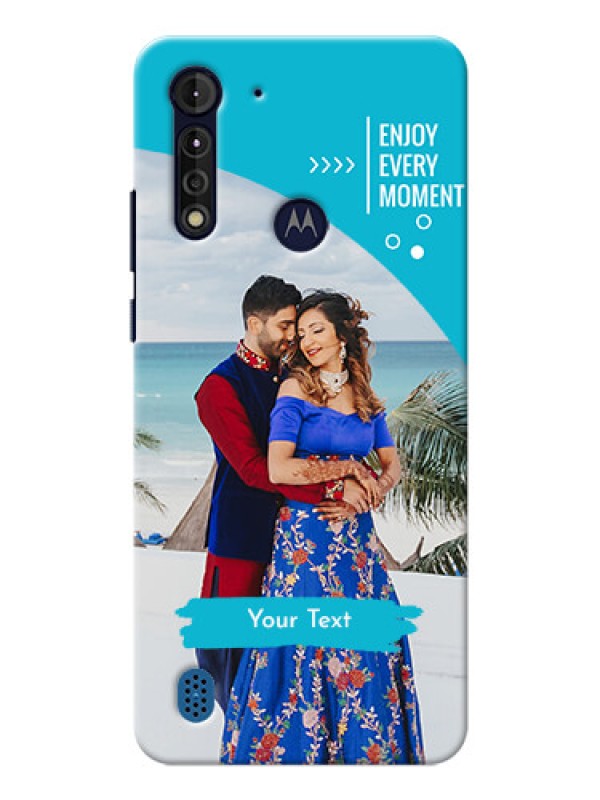 Custom Moto G8 Power Lite Personalized Phone Covers: Happy Moment Design