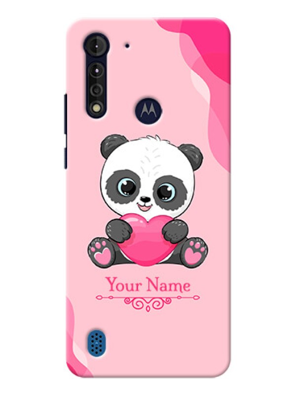Custom Moto G8 Power Lite Mobile Back Covers: Cute Panda Design