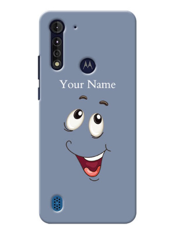 Custom Moto G8 Power Lite Phone Back Covers: Laughing Cartoon Face Design