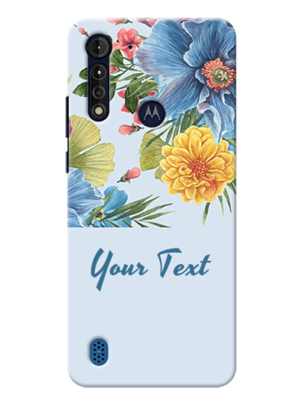 Custom Moto G8 Power Lite Custom Phone Cases: Stunning Watercolored Flowers Painting Design