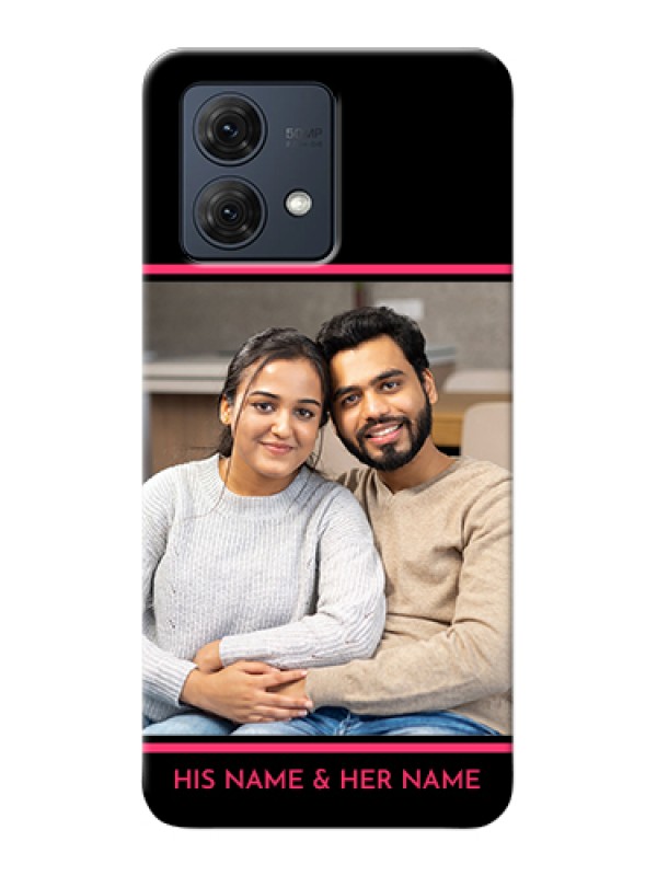 Custom Motorola Moto G84 5G Custom Hard Phone Case - With Add Text Design