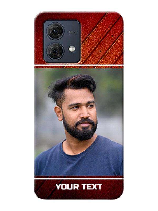 Custom Motorola Moto G84 5G Custom Hard Phone Case - Leather Phone Case Design