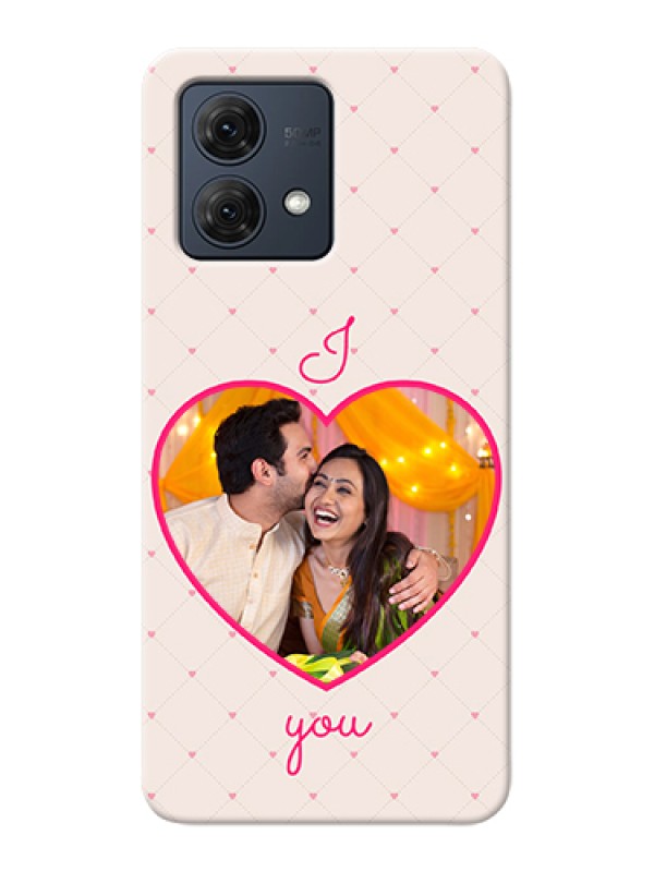 Custom Motorola Moto G84 5G Custom Hard Phone Case - Heart Shape Design