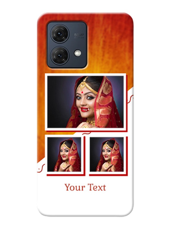 Custom Motorola Moto G84 5G Custom Hard Phone Case - Wedding Memories Design