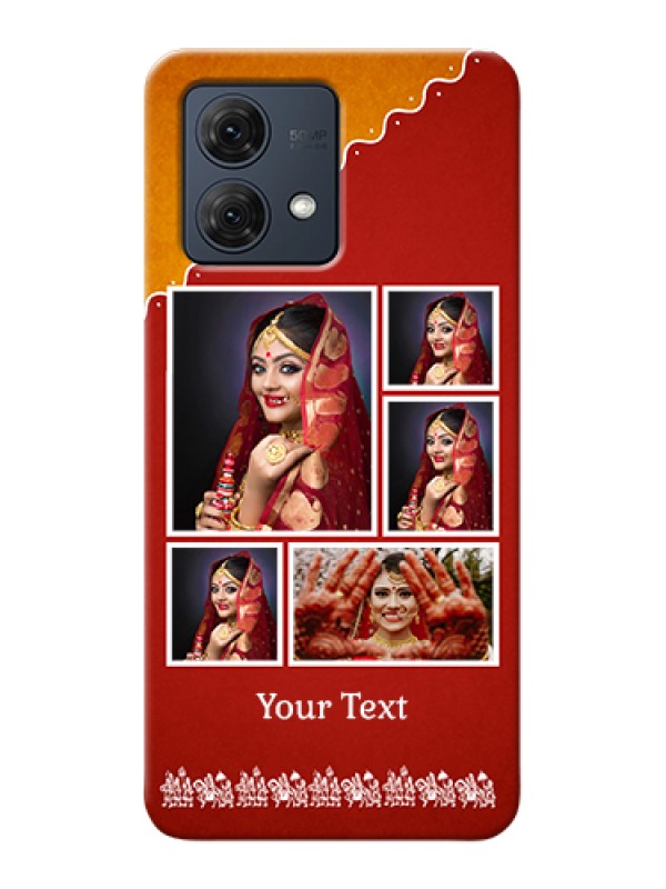 Custom Motorola Moto G84 5G Custom Hard Phone Case - Wedding Pic Upload Design