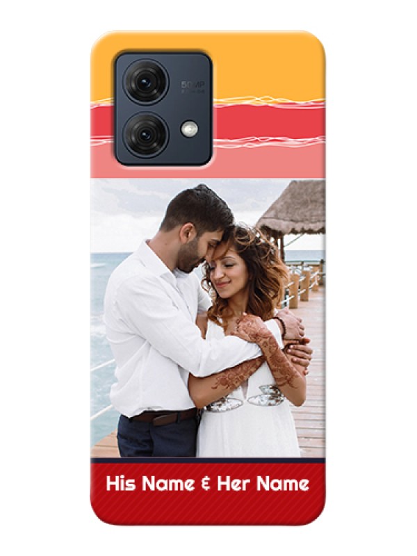 Custom Motorola Moto G84 5G Custom Hard Phone Case - Colorful Case Design