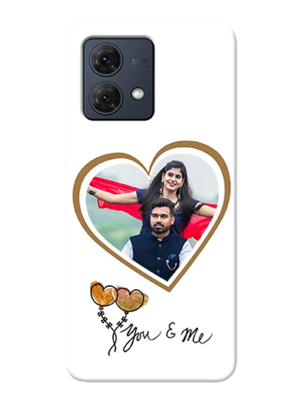 Custom Motorola Moto G84 5G Custom Hard Phone Case - You & Me Design