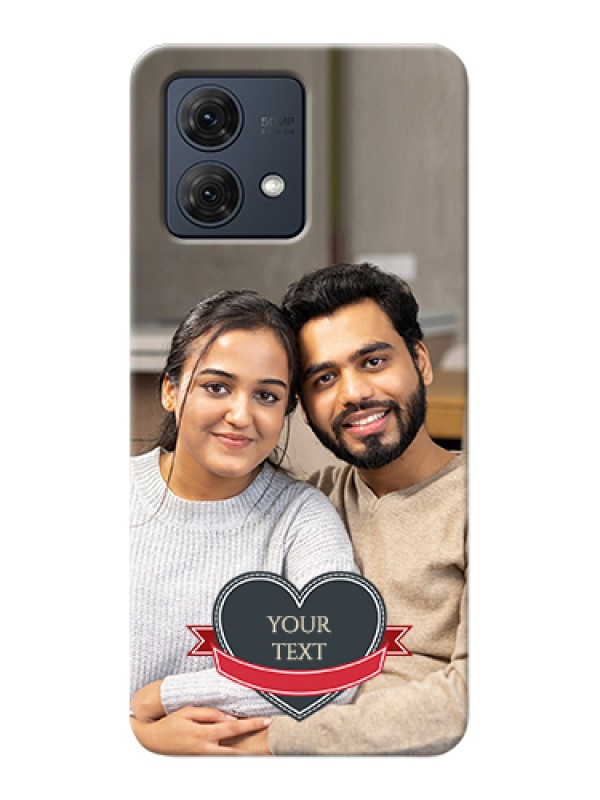 Custom Motorola Moto G84 5G Custom Hard Phone Case - Just Married Couple Design