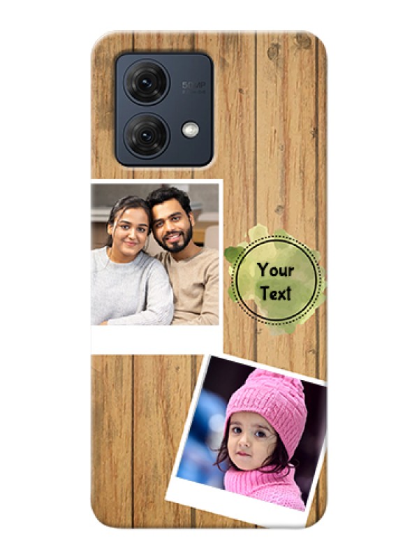 Custom Motorola Moto G84 5G Custom Hard Phone Case - Wooden Texture Design
