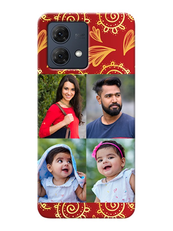 Custom Motorola Moto G84 5G Custom Hard Phone Case - 4 Image Traditional Design