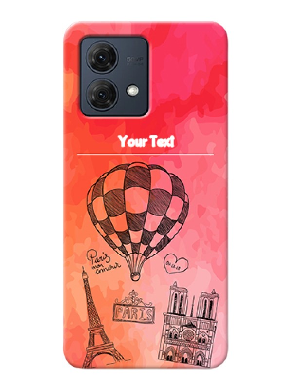 Custom Motorola Moto G84 5G Custom Hard Phone Case - Paris Theme Design