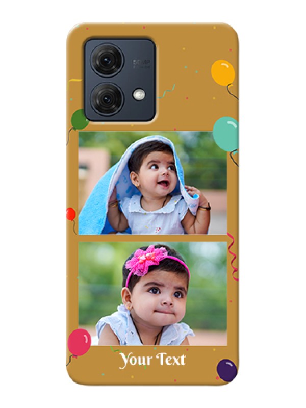 Custom Motorola Moto G84 5G Custom Hard Phone Case - Image Holder With Birthday Celebrations Design