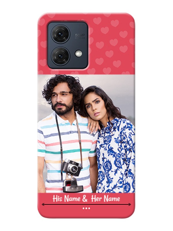 Custom Motorola Moto G84 5G Custom Hard Phone Case - Simple Love Design