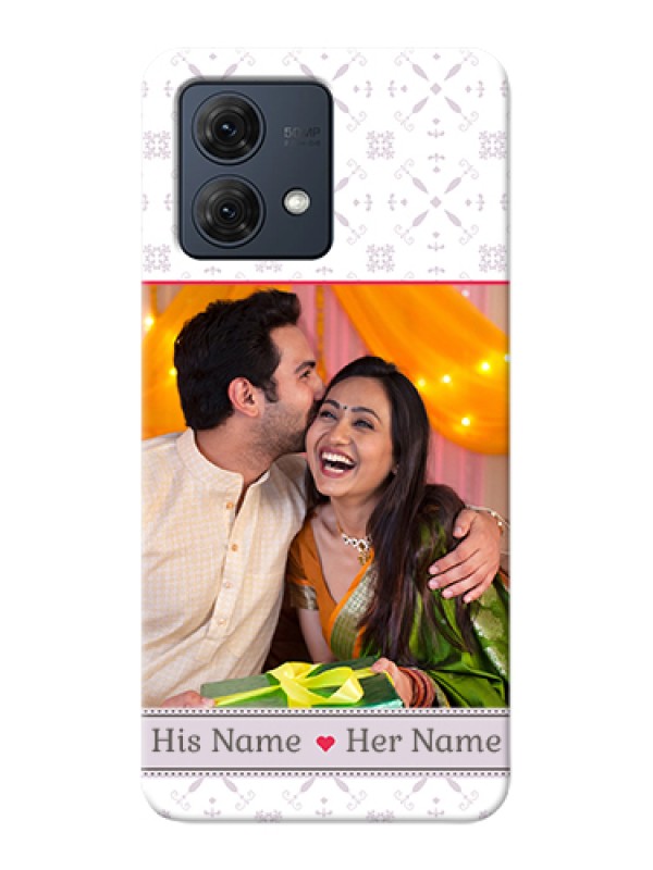 Custom Motorola Moto G84 5G Custom Hard Phone Case - With Photo And Ethnic Design