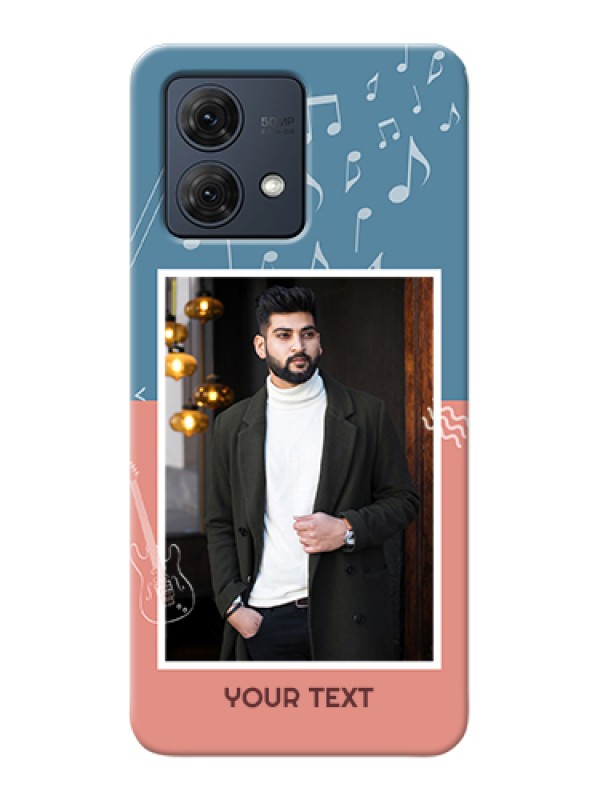 Custom Motorola Moto G84 5G Custom Hard Phone Case - With Color Musical Note Design