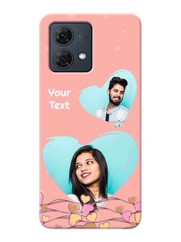 Custom Motorola Moto G84 5G Custom Hard Phone Case - Love Doodle Design