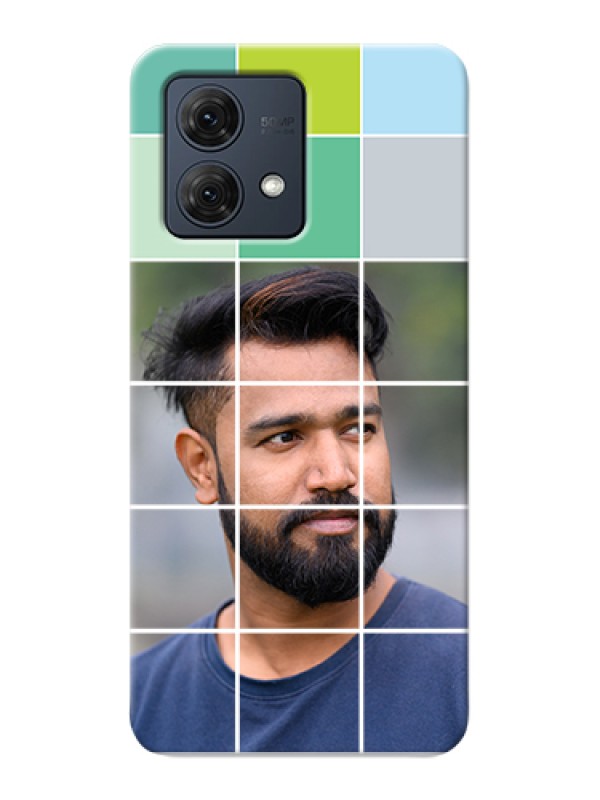 Custom Motorola Moto G84 5G Custom Hard Phone Case - With White Box Pattern