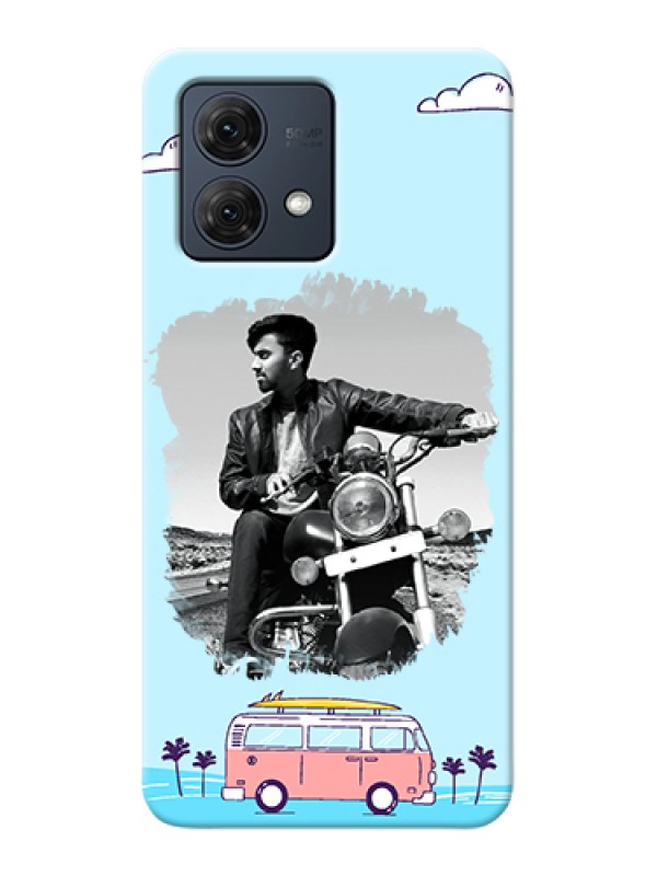 Custom Motorola Moto G84 5G Custom Hard Phone Case - Travel & Adventure Design
