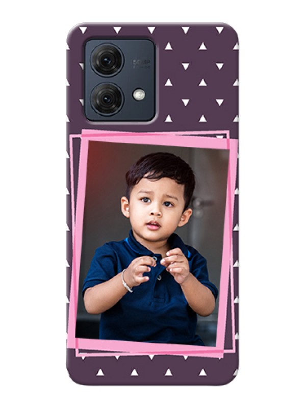 Custom Motorola Moto G84 5G Custom Hard Phone Case - Triangle Pattern Dotted Design