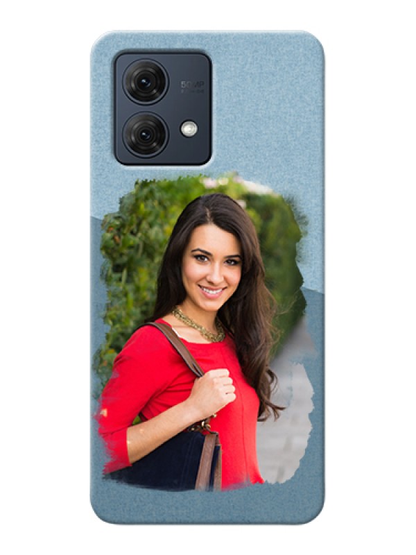 Custom Motorola Moto G84 5G Custom Hard Phone Case - Grunge Line Art Design