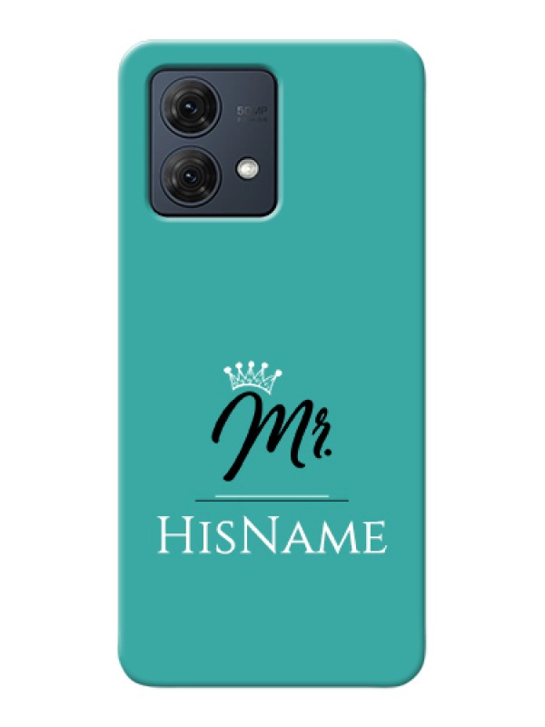 Custom Motorola Moto G84 5G Custom Hard Phone Case - Mr With Name Design