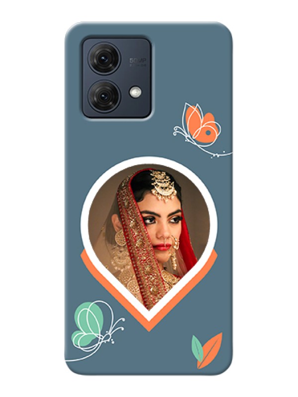 Custom Motorola Moto G84 5G Custom Hard Phone Case - Droplet Butterflies Design