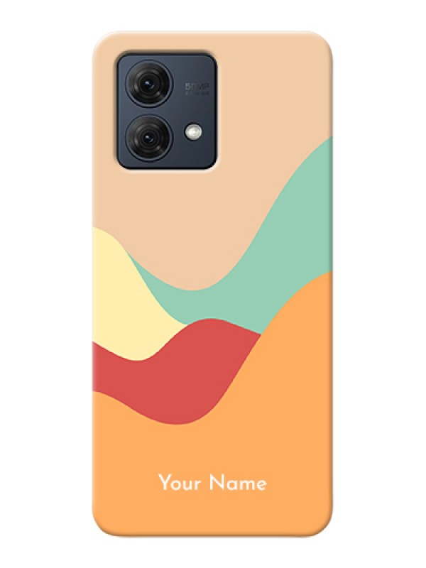 Custom Motorola Moto G84 5G Custom Hard Phone Case - Ocean Waves Multi - Colour Design